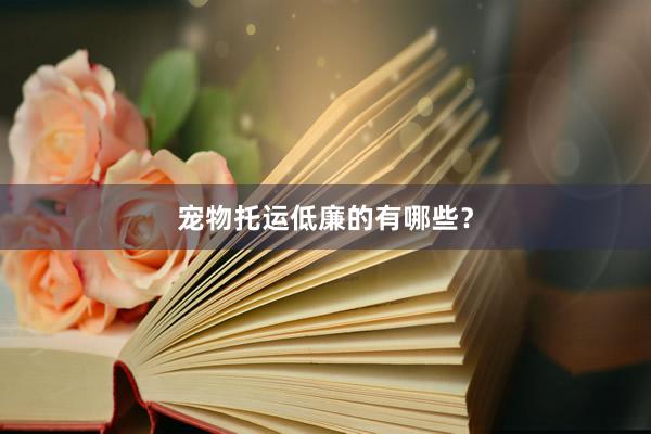 宠物托运低廉的有哪些？